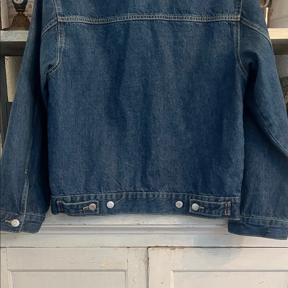 H&M Dark Blue Denim Zip Jacket Brand New Size XS !!!! - Picture 8 of 8